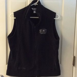 Columbia fleece size M black vest.